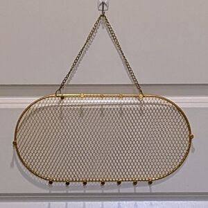 EUC Gold Hanging Jewelry Rack